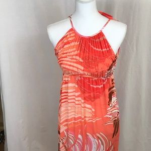 Boston Proper Orange Dress. new without tags MIDI